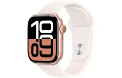 Apple Watch Series 10 &lpar;GPS&rpar; 42mm Aluminum Case with Light Blush Sport Band - M&sol;L - Rose Gold - &lpar;2024&rpar;