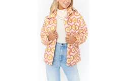 Show Me Your Mumu Powder Puffed Jacket In Pink