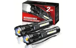 LED Flashlight 1Pack，A100，A76&comma;-Black