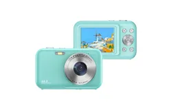 Digital Camera&comma; FHD 1080P Kids Camera 32GB Card&comma; Anti-Shake 16X Digital Zoom&comma; 44MP Point Shoot Cameras&comma; green