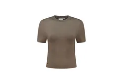 Lune Active Women&apos;s Olly Knit Tee In Fossil