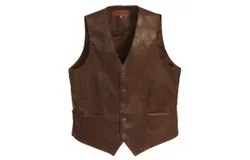 Gioberti Men&apos;s 5 Button Faux Leather Vest
