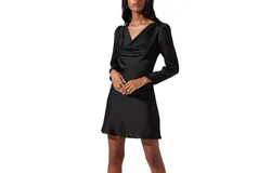Astr Lottie Dress In Black