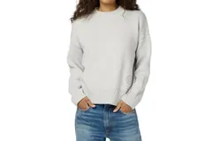 Kerri Rosenthal Benton Best Day Ever Sweater In Silver Fox