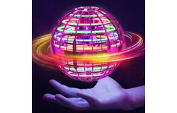 Flying Orb Ball 2 Pack&comma;Magic Hand Controlled Mini Drone Fly Orb Hover Ball Toy&comma;Galactic Fidget Spinner Flying Orb&comma;pinkred