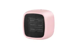 Desktop heater square small electric heater portable quick heating heater Suitable for home&comma; office and other occasions-pink  PTC heat 800W