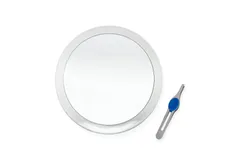 DB-Tech Large Suction Cup Magnifying Mirror with Precision Tweezer