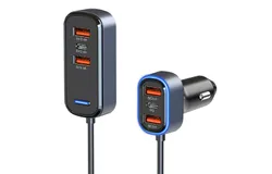 SC05 car mobile phone charger wholesale 65&period;5 watts high power one tow six QC3&period;0 fast charge PD flash charge car charge
