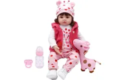Realistic Reborn Baby Dolls&comma; 48cm Soft Body Newborn Baby Dolls&comma; Full Vinyl Body&comma; Real Life Articulated Dolls Gift Box For Children 3 Years Old And Above