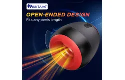 JUNTAME Open-ended Vibrating Stimulation&comma; Ninja Automatic Male Masturbator with 7 Vibration Modes of Big Motor 6 Vibration Modes of Small Motor&comma; Open-ended Vibrating Stroker&comma; Body-safe & Soft Silicone Sex Toy For Him