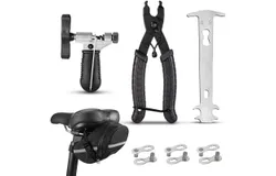 Bike Repair Tool Kits - Bicycle Repair Bag & 120 PSI Bike Pump or Saddle Bag Set&comma; with 16 in 1 Bicycle Multitool&comma; Bike Tire Levers Wrench&comma; Portable Patches Fixes - Practical Cycling Accessories