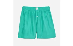 The Sleep Code Women&apos;s Ravi Washable Silk Boxer In Emerald City