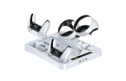 PS5 VR2 handle dual charging helmet organizer PS5 host multifunctional cooling base with power adapter