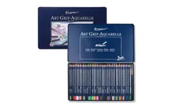 12&sol;24&sol;36&sol;48&sol;72 Professional Watercolor Pencils Set Water Soluble Colored Pencils with Brush Metal Box Water Color Pencils Art Supplies for School Students Adults Artist for Drawing Sketching Painting