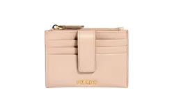 Prada Vitello Move Card Holder Wallet Cipria Beige Leather Logo Plaque
