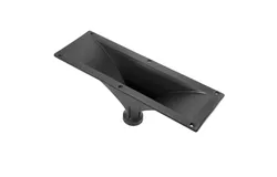 Horn Speaker Throat Black 1 Piece Screw On Tweeter Driver Horn 4X10 Inch Rectangle