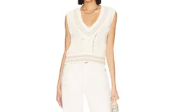 Rag & Bone Brandi Slim Vest In Ivory