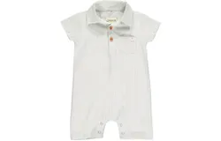 Me & Henry Sandy Polo Romper In Tan