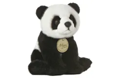 Aurora® Realistic Miyoni® 19cm Panda Black Stuffed Animal