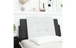 Headboard Cushion White and Black 39&period;4" Faux Leather
