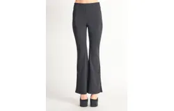 Dex Flared Knit Leggings In Black