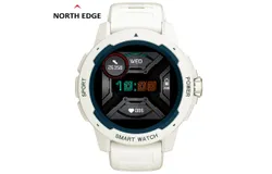NORTH EDGE MARS2 Professional Sports Smart Running Blood Oxygen Heart Rate Fitness Gaming Watch-white