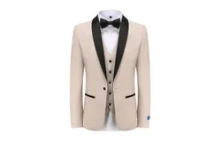 Braveman Men&apos;s 3-Piece Premium Shawl Lapel Slim Fit Tuxedo