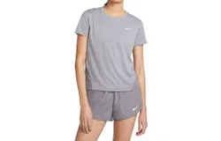 Nike Women&apos;s Miler T-Shirt In Grey