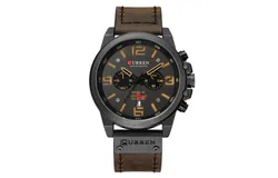 CURREN 8314 Men Watch Quartz Brand Watch Wristwatch Calendar Hour Minute Time Display Leather Watch