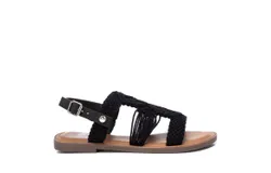 Xti Women&apos;s Braided Strap Flat Sandals In Black
