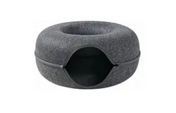 Cat Tunnel Bed for Indoor Cats Cat Toy Donut Cat Bed Durable  Dual-Function Design Scratch Resistant- Suitable for Cats Rabbit Small Animals