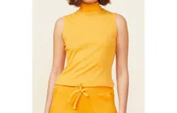Monrow Needle Rib Tank Top In Honeycomb