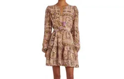 Marie Oliver Preston Dress In Amethyst Tile
