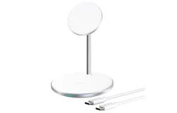 15W strong magnetic Magsafe desktop 2-in-1 wireless charger iwatch watch headset