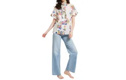 Mille Vanessa Top In Persian Rose