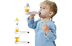 3-in-1 Toddler Toys with Whistle&comma; Blow Ball&comma; Floating Blowpipe Ball Sensory Baby Toys&comma; Fine Motor Skills&comma; Learning Educational Toys&comma; Gifts for 3 4 5 Year Old Boys and Girls