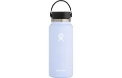 HYDRO FLASK Wide Mouth vacuum insulated stainless steel water bottle with leakproof closeable lid for cold water drinks&comma; sports&comma; travel&comma; car and school-Light Violet