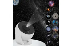 Galaxy Projector&comma; 13 in 1 Planetarium Star Projector Realistic Starry Sky Night Light with Solar System Constellation Moon for Kids Adults Bedroom Ceiling Home Theater Living Room Decor-White