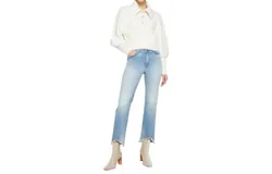 Jonathan Simkhai River High Rise Straight Denim In Palisades Vintage