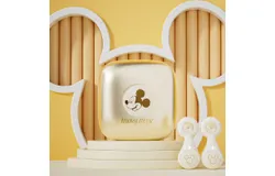 Disney co-branded cute anime Q8 earrings model wireless sports bluetooth headphones high sound quality and high color value-silver