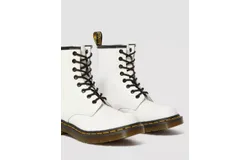 Dr&period; Martens 1460 W White Smooth In White Smooth