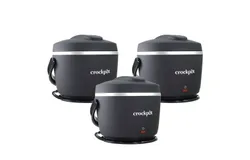 3x Crock-Pot Electric Lunch Box&comma; Portable Food Warmer for On-the-Go&comma; 20-Ounce &lpar;591 mL&rpar;&comma; Black Licorice