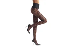 Commando Leopard Sheer Tight In Black