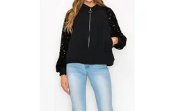 Joh Jeanette Jacket With Sequins In Black