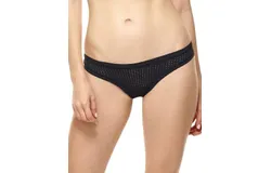 Commando Active Perforated Thong Panty In Black
