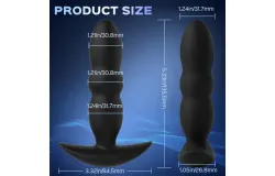 Juntame Remote Control Thrusting Prostate Massager Butt Plug with 9 Thrusting Modes&comma; Remote Controlled Anal Vibrator for Men Women Couples &comma; Pablo