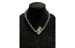 Art By Amy Labbe "n" Initial Necklace In Silver