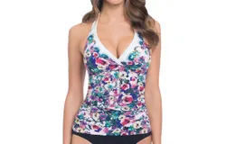 Profile By Gottex Underwire Halter Tankini Top In Fuji