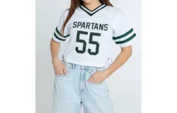 Hype And Vice Michigan State Football Top In White