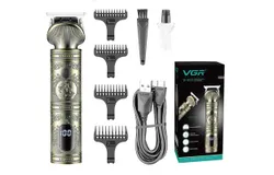 Men&apos;s Professional Beard and Hair Trimmer&comma; Rechargeable T-Blade Trimmer&comma; Electric Hair Clippers for Barbers and Stylists
